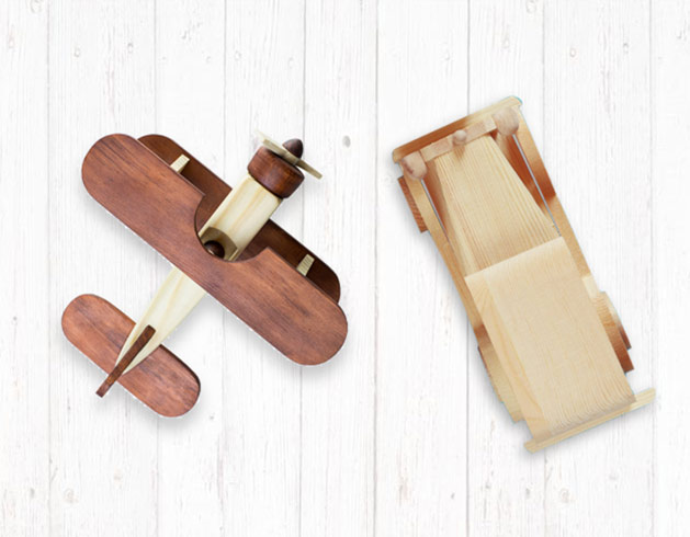 Photo of wooden toys - plane and car - Play Therapy